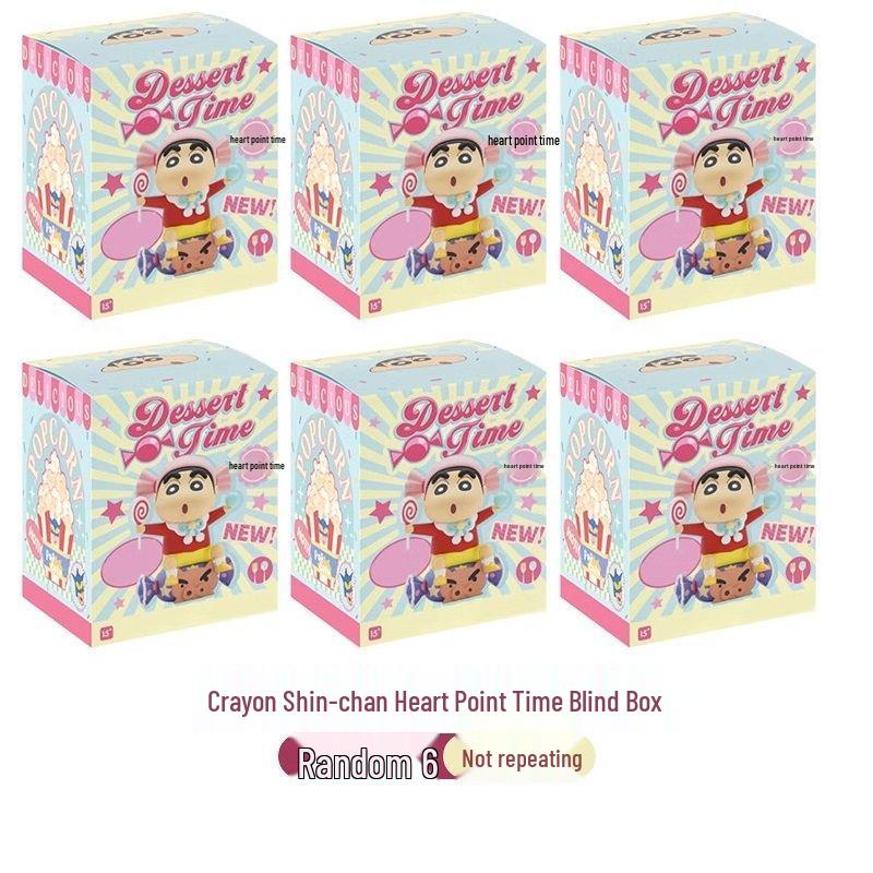 Crayon Shin-chan Hand-painted Snack Time Figures - Cake Decorations & Desktop Ornaments, Perfect for Birthday Gifts.