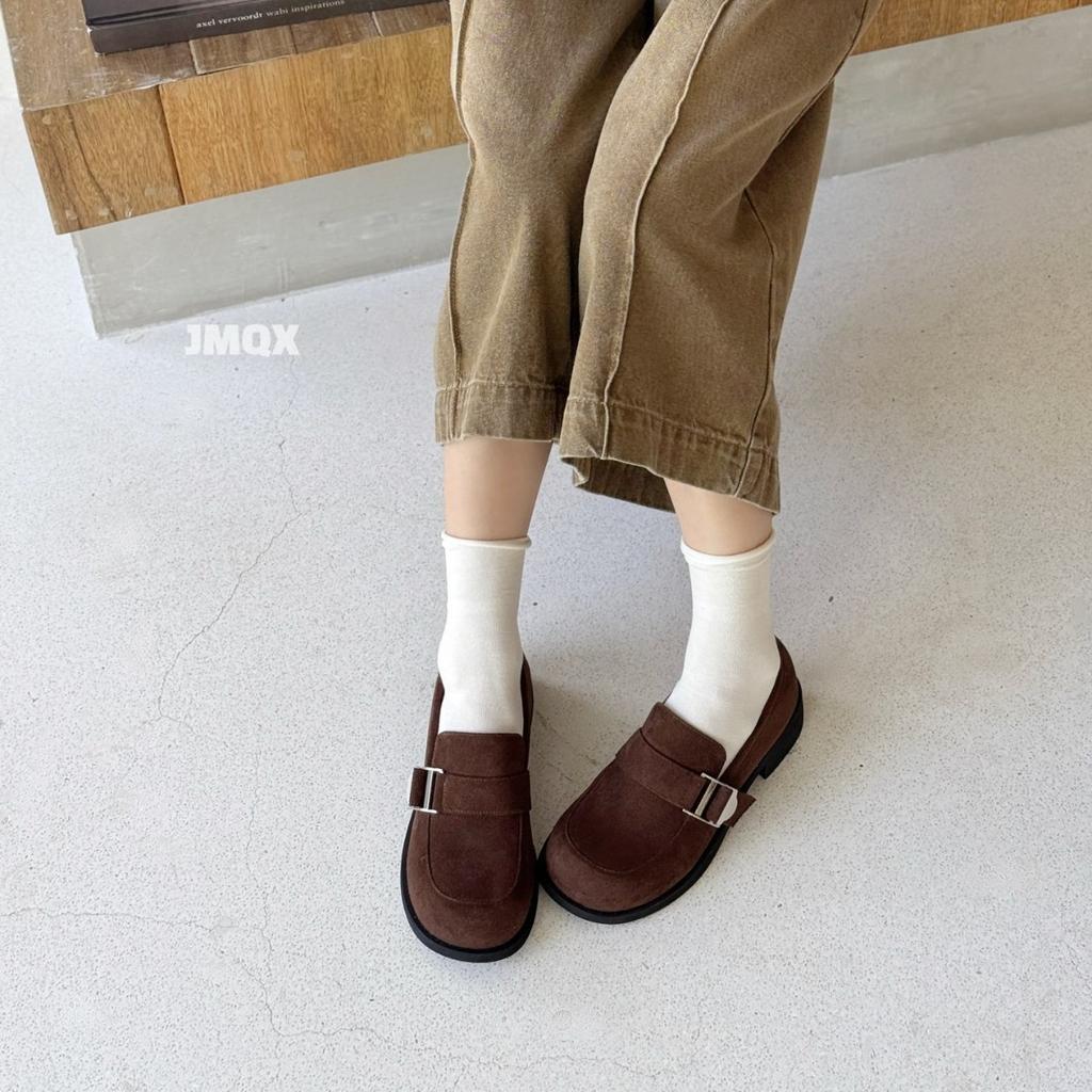 French Single Shoes Women's 2025 New Fashion High Heels Temperament Muffin One Pedal Autumn Heightening Platform Work Shoes