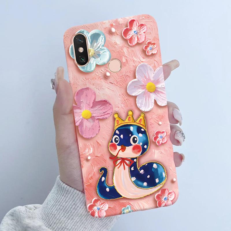 For Xiaomi Mi Max 3 Case Back Cover New design Butterfly Flower Girl Painted Candy Color Soft Silicone Shells For Mi Max3 Capa