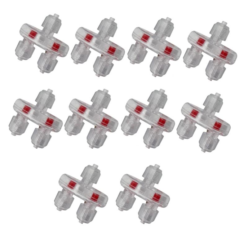 10PCS NonReturn Check Valves For Fish Tanks Air Pumps 3/16Inch Airline Tubing Unidirectional Valves Aquarium Accessories