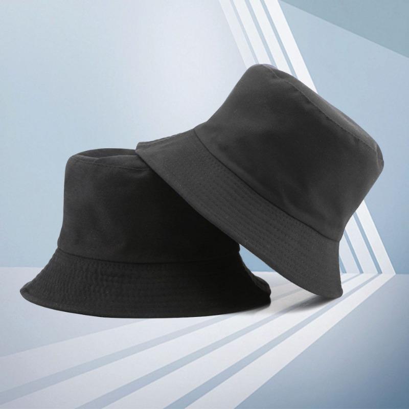 Double-sided Bucket Hat Embroidery Trendy Brand Street Hat Fashion Versatile Couple Sunshade Basin Hat Men