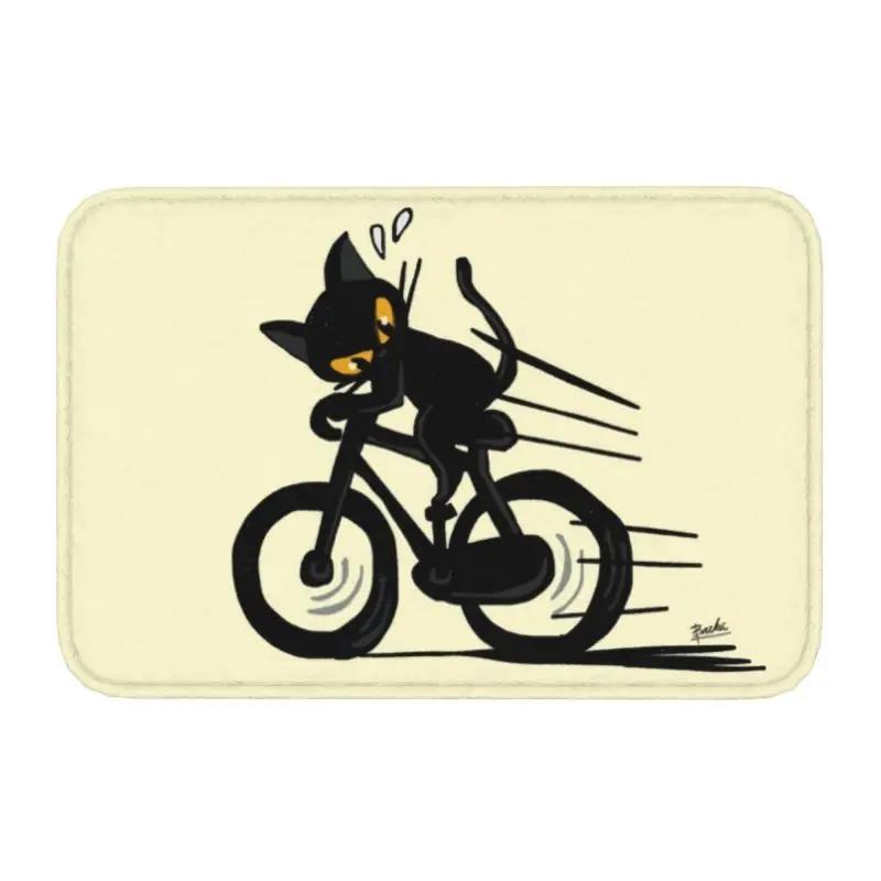 Personalized Bicycle Bike Riders Doormat Mat Anti-Slip Bicycling Cyclist MTB Mountain Biking Kitchen Bath Toilet Rug Carpet