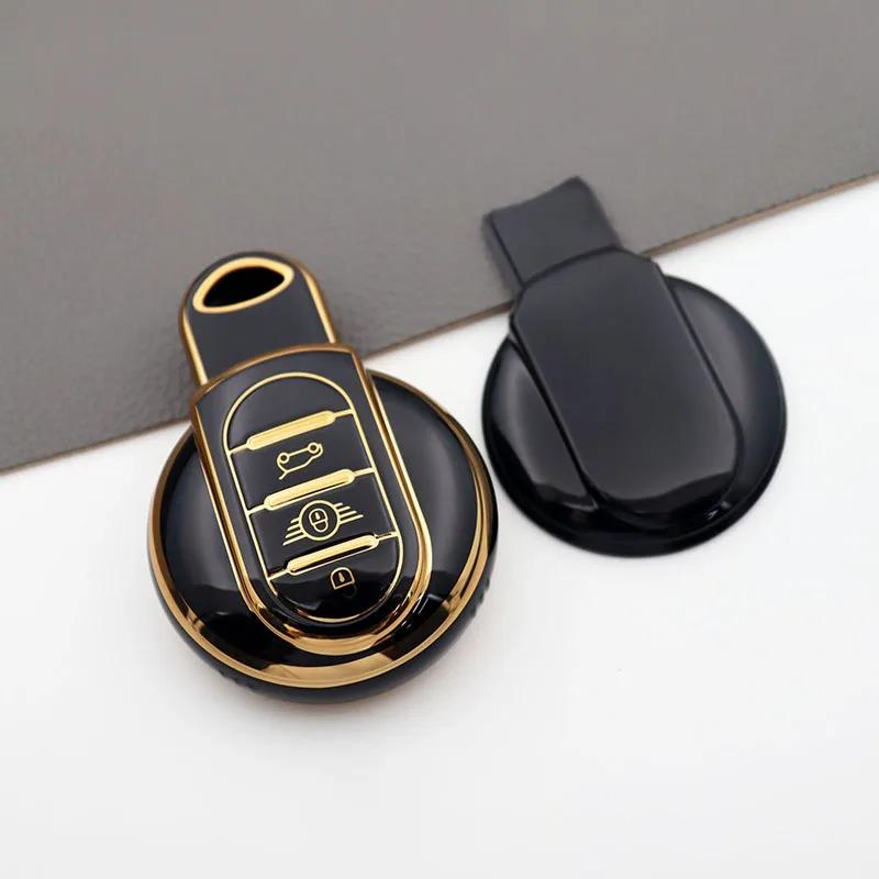 TPU Car Key Case Cover for BMW MINI COOPER CLUBMAN COUNTRYMAN F54 F55 F56 F57 F60 Auto Shell Fob Protector Accessories