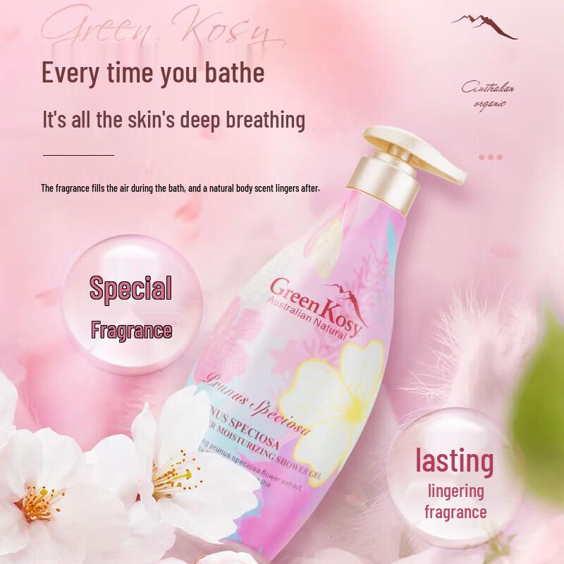 GreenKosy Cherry Blossom Hydrating Shower Gel