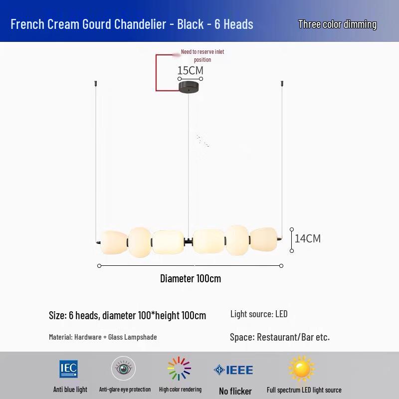 NuFeng Nordic Designer Glass Island Pendant Light