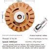 4 Zoll 100mm Zahnradförmiges Klebstoffentfernungsrad Pneumatischer Klebstoff-Farbentferner GummiDisc