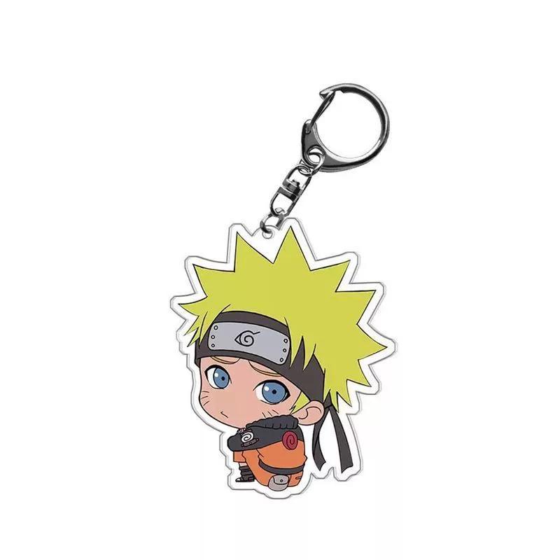 Anime Naruto Akrilik anahtarlık aksesuarları Uzumaki Naruto Çizgi Film Anahtarlık