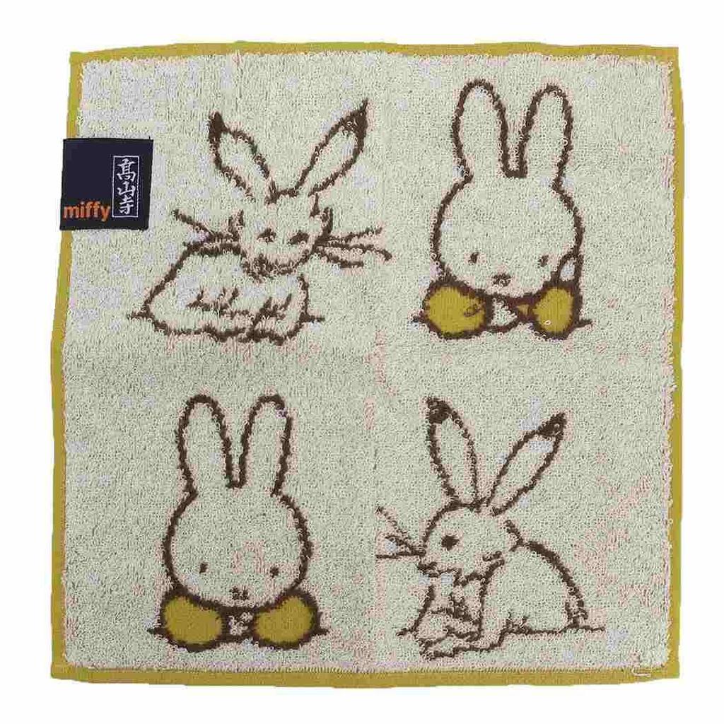Marimo Craft Miffy x Choju Giga Mini Waiwai Gaya W250xH250mm Towel, Gaya, Approx. DBC-228