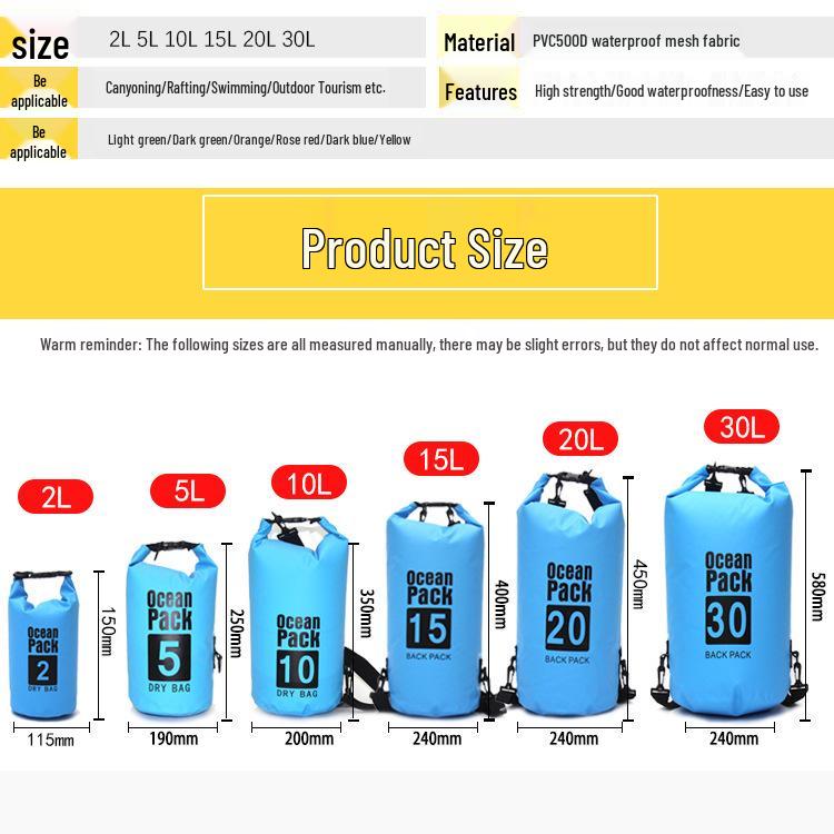 Zaino da esterno impermeabile: Separazione Umido/Secco, Grande Capacità, Ideale per Nuoto e Rafting