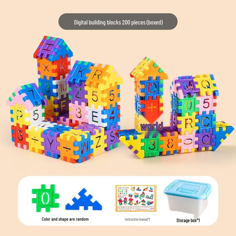 Custom Digital Building Blocks for Toddlers Aged 3-4: Educational Toy with Small Particles