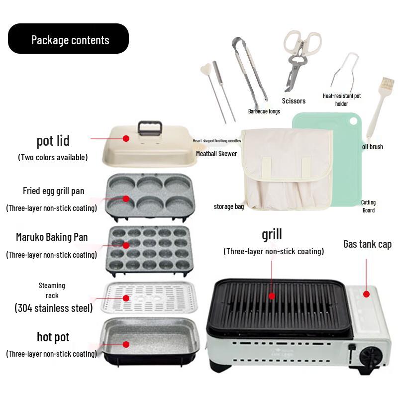 Maixian MS-8mini Portable Multi-function Cassette Stove Set