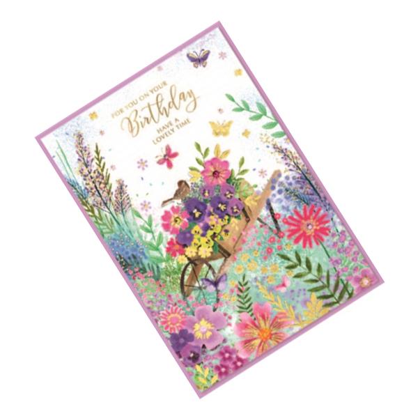 Simon Elvin Isabel Garden Have A Lovely Time Happy Birthday Greetings Card