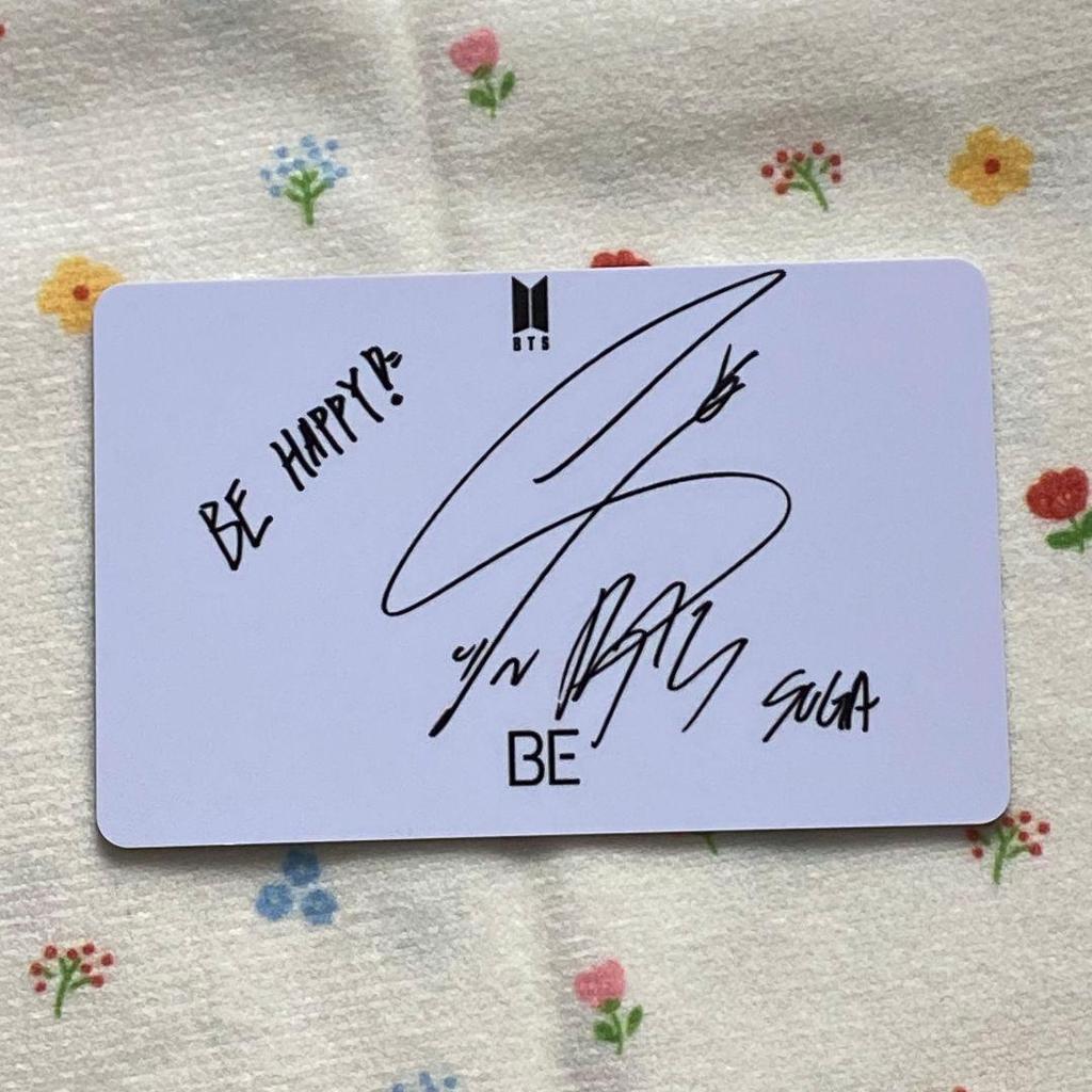 [USED] Yoongi BTS Unreleased Lucky Drop BE Limited Korean Trading Card