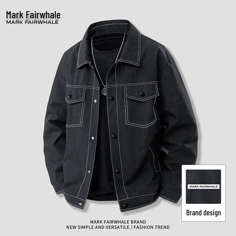 Мужская деконструированная стираная джинсовая куртка Mark Fairwhale 2XL