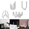 2 Pieces Abstract Ceramic Candle Holders Desktop Decoration Ornament for Yoga Gardens Spring