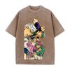 JoJo's Bizarre Adventure Johnny Gyro Diego Printed Tee Men Women Vintage Washed T-shirts Cotton Streetwear Short Sleeve Clothing