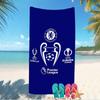 Beach Towel with Chelsea FC logo Pattern - soft,absorbent,machine washable Lightweight&Modern,swimming,Travel Essentials