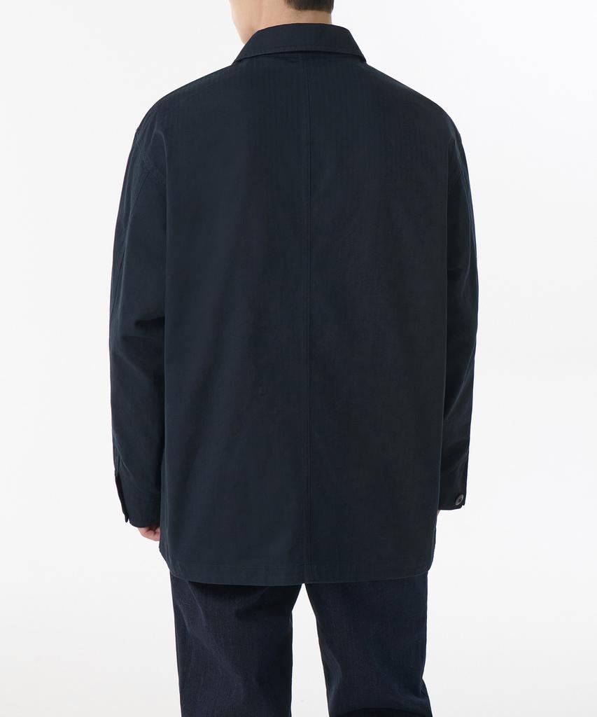 Musinsa Standard Cotton Herringbone Chore Jacket [Navy]