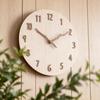 Nbdeal Wall 30cm Continuous Second Wooden Wooden Clock, Radio-Controlled, Silent, Analog, Diameter, Hand, Dial, Hands, M-321