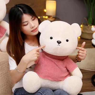 Cute Stuffed  Bear Dolls Soft Plush Toys Pink Blue Kawaii Cotton Cartoon Animals Wedding Gifts Baby Birthday Christmas Toys