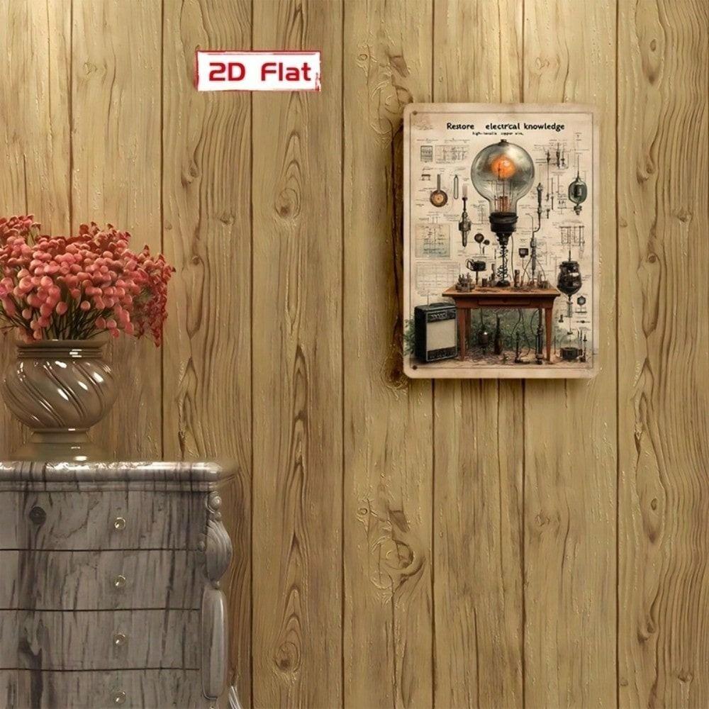 Vintage Electronics Lab Circuit Metal Poster Garage Wall Decor Diode Transistor Tin Sign Retro Tech Plaque