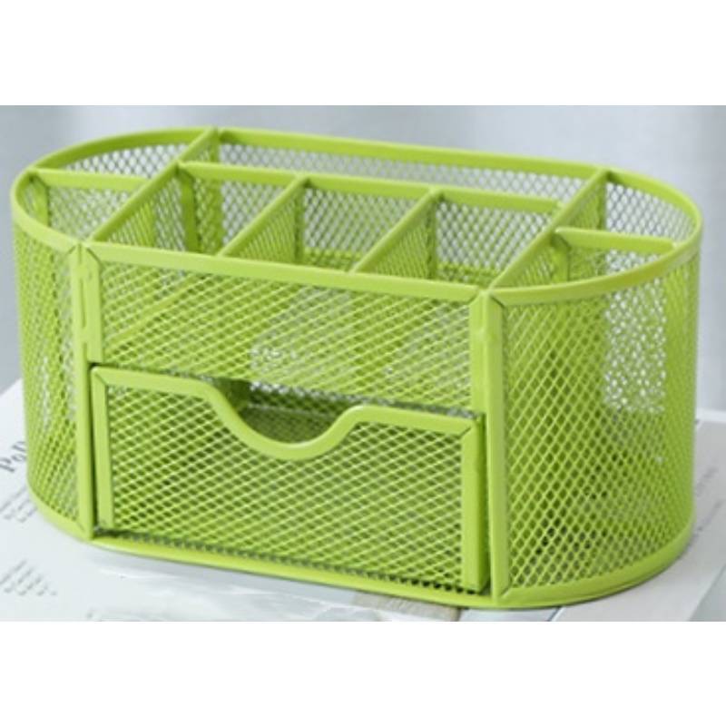 Metal Wire Desk Organizer With Logo Print For Student Office Use