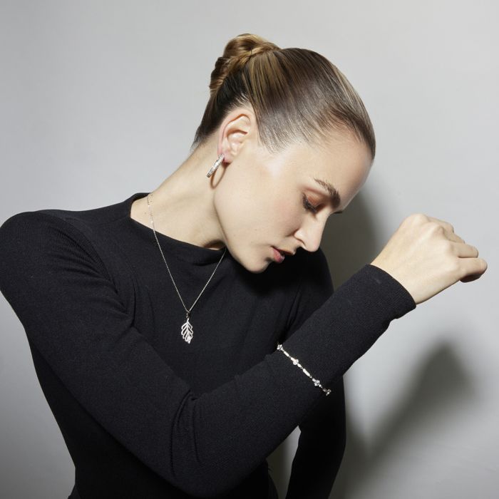 Collier - Luxenter - Ceolpox - Argent sterling 925 - Zircone blanche - 42 cm