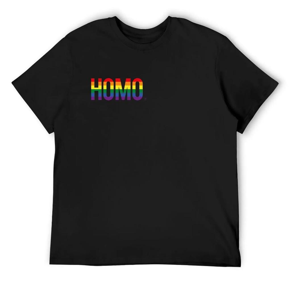 HOMO T-Shirt Baggy Shirts Vintage Anime Shirt Anime Funny T Shirts for Men
