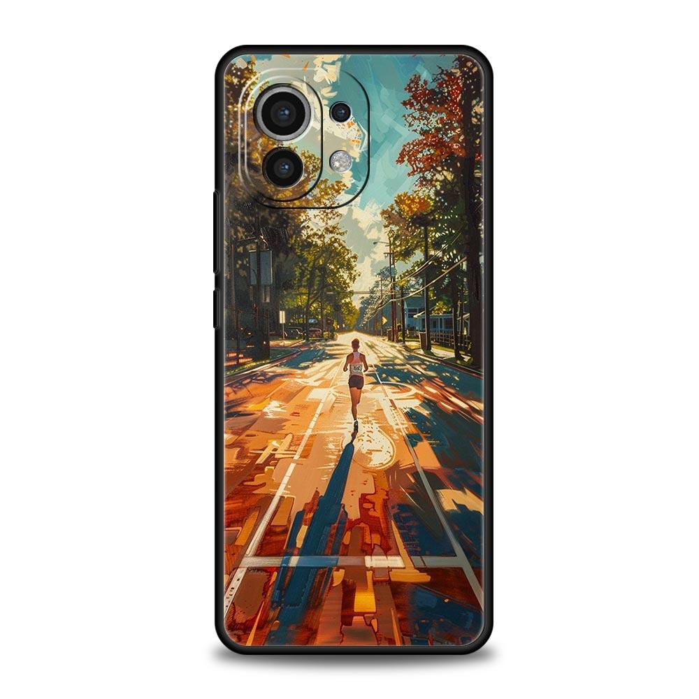 Чехол для телефона для бега марафона Для Xiaomi Mi 17 15T 15 14 14T 13T 12T Pro 12 13 Lite 5G 11T Poco X6 X7 X5 Pro Мягкая крышка