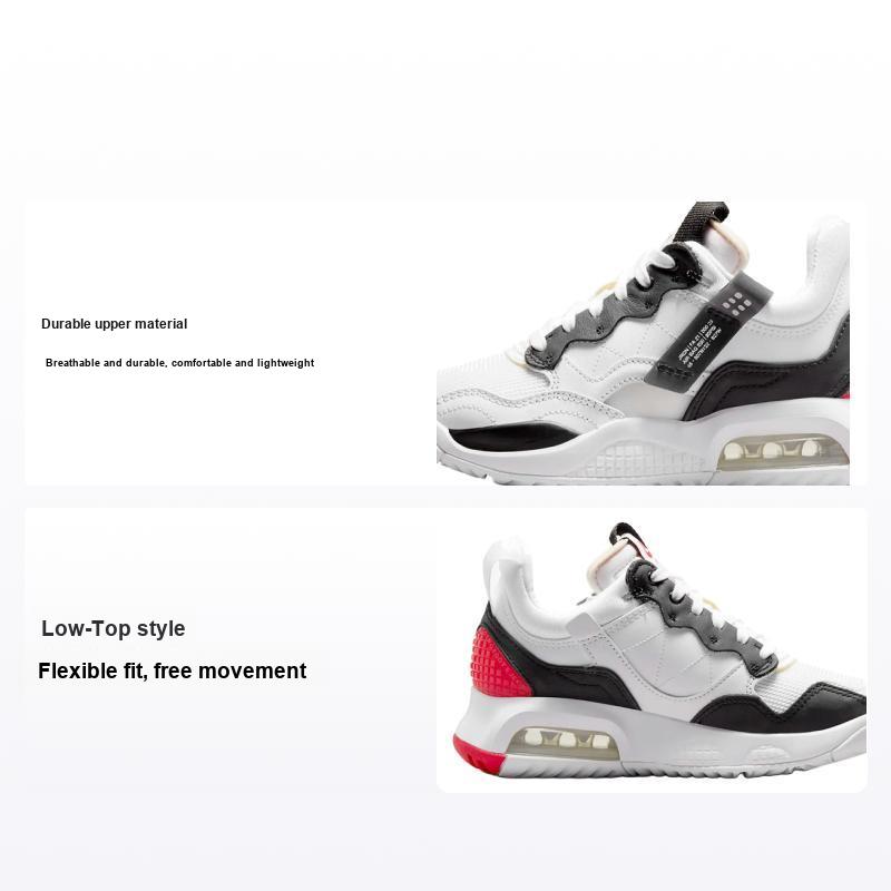Air Jordan MA2 GS Světle kouřově šedá Univerzitní červená Dětské tenisky Bílá Černá CW6594-106