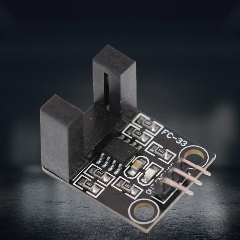 Lichtschranken-Geschwindigkeitssensoren Modul 3,3V-5V Schlitztyp Optokoppler Tachogenerator Zähler zur Geschwindigkeitsmessung