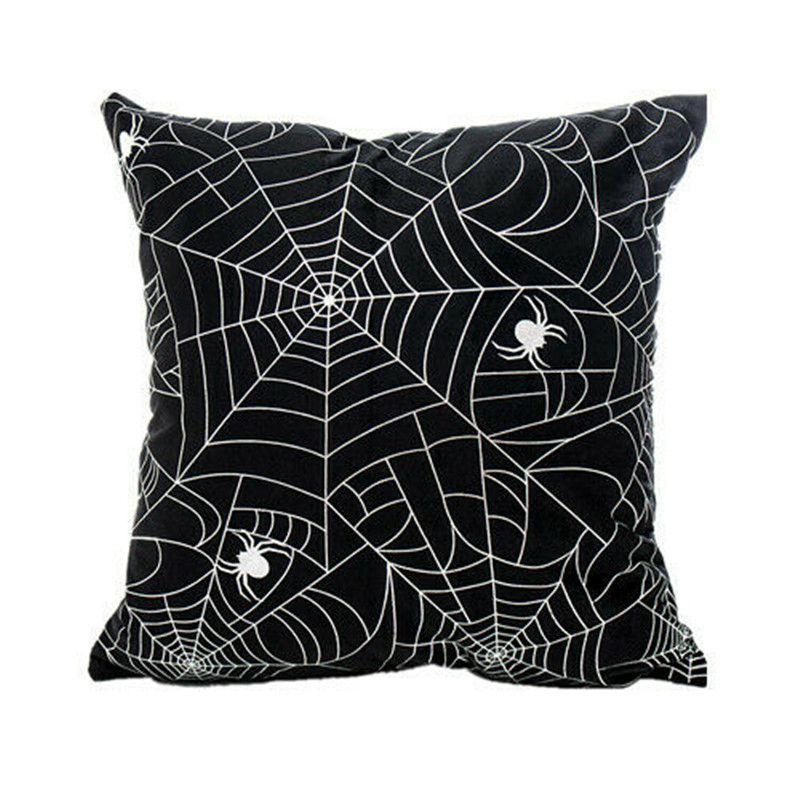 

Чехол на подушку для дивана на Хэллоуин, полиэстер, наволочка 45x45 см, украшение для домашнего сиденья для праздника и вечеринки 40x40cm