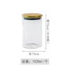 Golden Transparent Glass Bottles, Candy Jars, Household Sealed Jars with Lids, Kitchen Food Storage Jars, Coffee Beans, Tea Jars