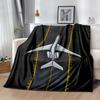 Airport Runway Design Flannel Blanket - Soft and Suitable for Sofas, Beds, Offices, Travel, All Seasons, and The Best Gift for The Holidays.
