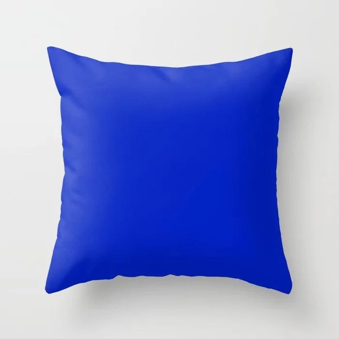 Modern Simple Solid Color Double-Sided Printed Pillow Cover Pillow Core Home Sofa Cushion Pillow Cover Premium