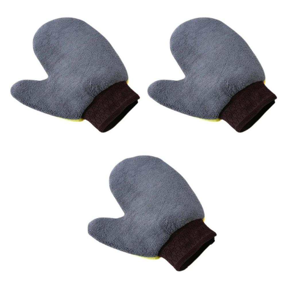 

3Pcs Double-faced Car Wash Cleaning Glove Wear-resistant Car Cleaning Tool Auto Care Car Wash Gloves