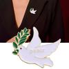 Elegant Peace Doves Brooch Symbolizing Harmonies and Friendship Alloy Texture Stylish Lapel Pin for Various Occasions