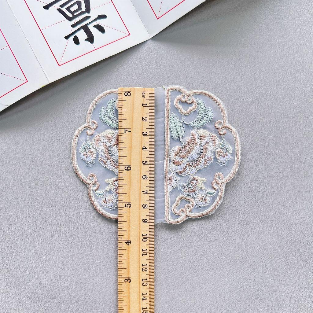Chinese Style Embroidery Guochao Ethnic Style Embroidery Cloth Sticker Chinese Hanfu Horse Dress Jeans Decorative Cloth Sticker Accessories