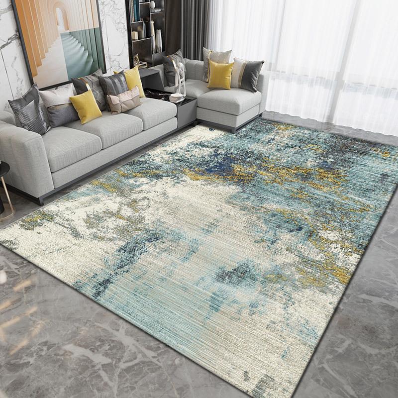 Modern Abstract Carpet 7 Color Variations Soft Texture Rug Stain Resistant for Living Room Bedroom Office Home Decoration