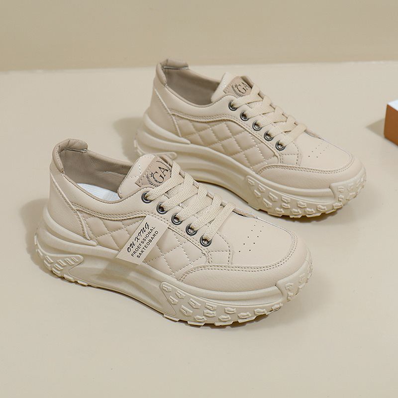 

Весенняя новинка для студентов корейского выпуска, модная универсальная спортивная обувь с толстой подошвой для весны и осени, повседневная обувь 40 хаки