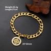 Lucktune Witch Knot Bracelets Stainless Steel Men Women's Hand Bracelets Lucky Celtics Magic Knot Figaro Chain Jewelry Gift