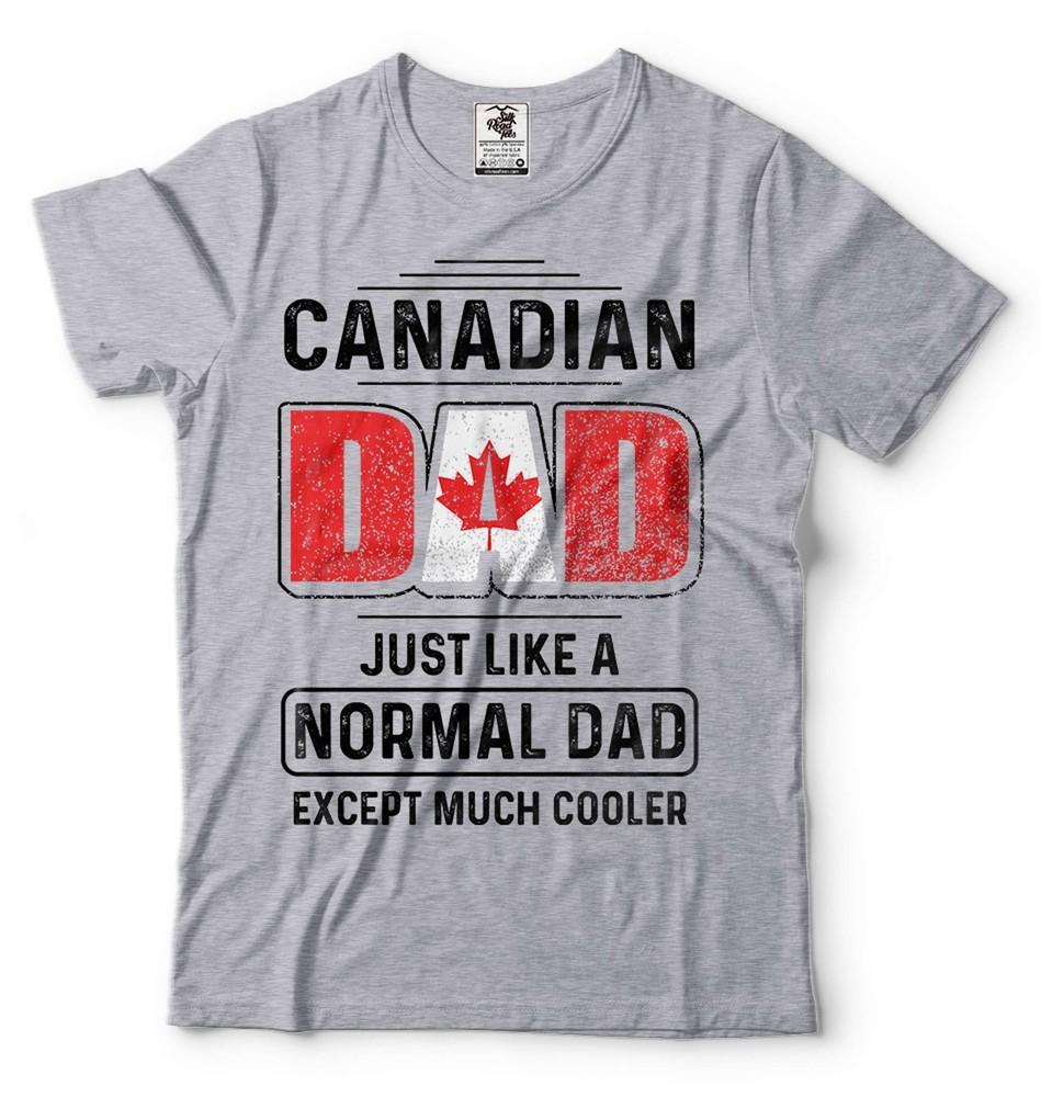Mens Canadian Dad T-shirt Canadian Shirts Canada Day Shirt Canada Flag Tee Unisex T-Shirt S