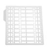 30Pcs Bait Stoppers Plastic Grid Type Strong Fish Hair Stopper for Carp Boat Lake River White