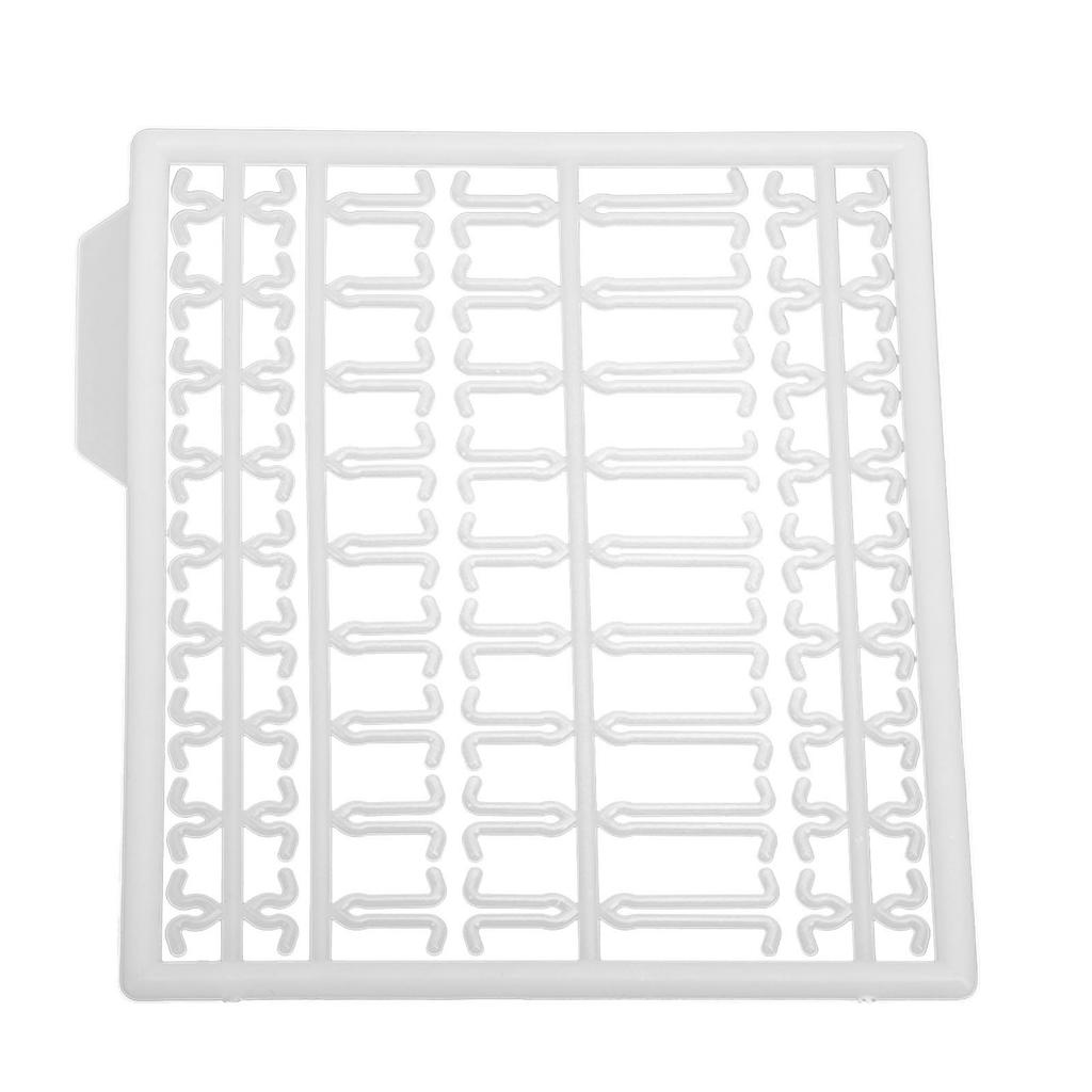 30Pcs Bait Stoppers Plastic Grid Type Strong Fish Hair Stopper for Carp Boat Lake River White
