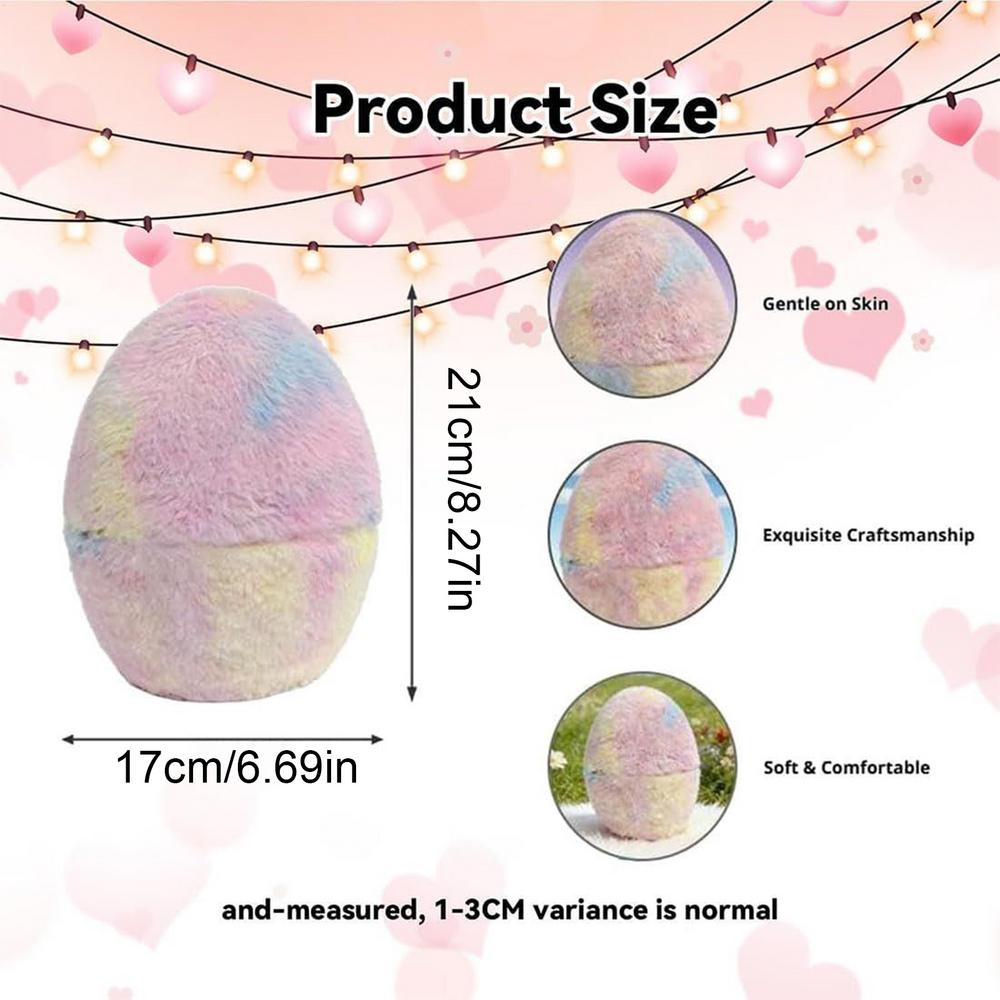 

Fillable Easter Eggs 8.3 Inch Party Favor Large Velvet Easter Eggs for Basket Stuffers Hunt Supplies Holiday Decoration Spring красный