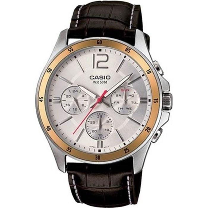 CASIO MTP-1374L-7A Men's Watch (Import) Black/Silver