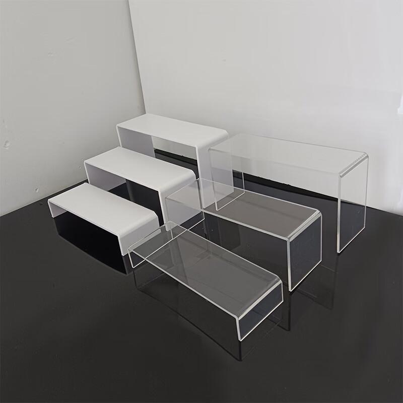 Pabe European Style Acrylic Square Dessert Display Stand Set (3-Piece)