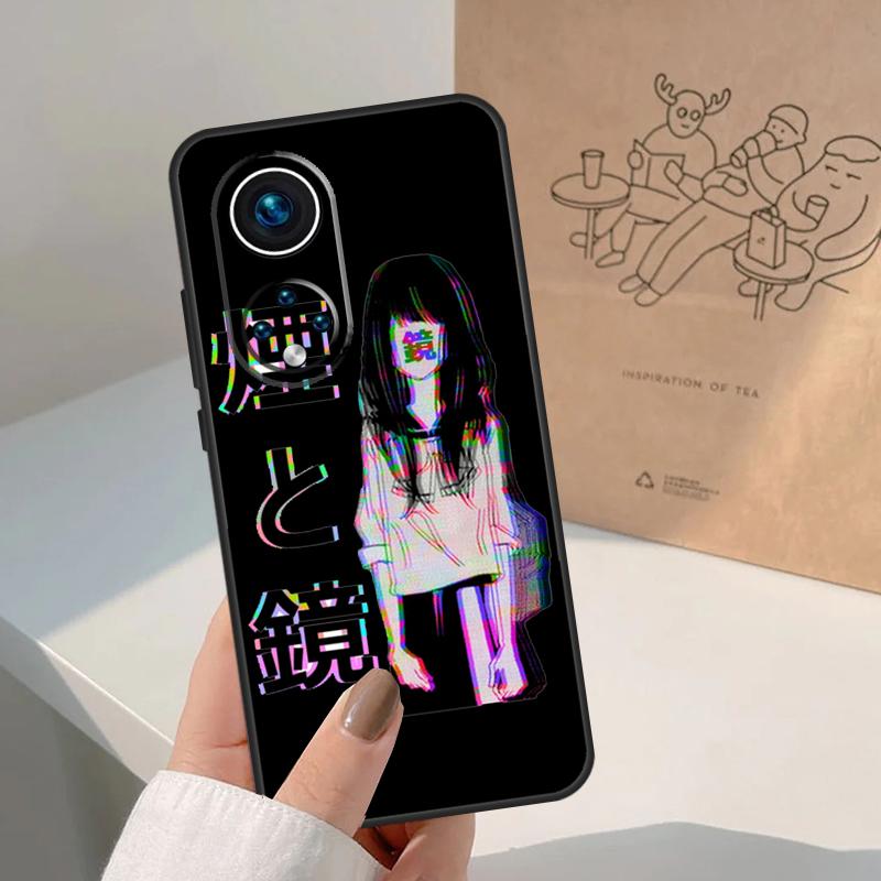 TRAURIGE JAPANISCHE ANIME-ÄSTHETIK Für Honor Magic 8 Pro 7 6 5 Lite Hülle Für Honor Win RT 200 400 50 70 90 X8b X9a X9b X9c X9d