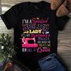 I'm a Spoiled Quilter Lady It's My Husband Fault Sewing Quilting Men's and Women's T-shirts