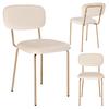 Velvet Chair Louis Gold Beige Velvet